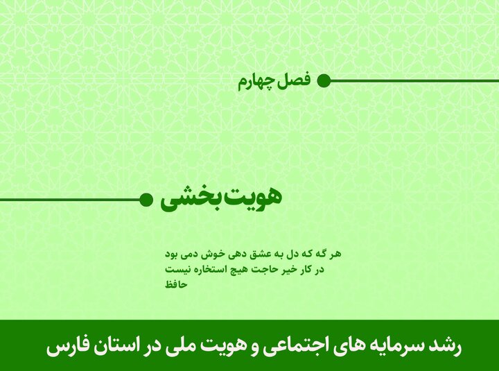 رشد سرمایه های اجتماعی و هویت ملی در استان فارس