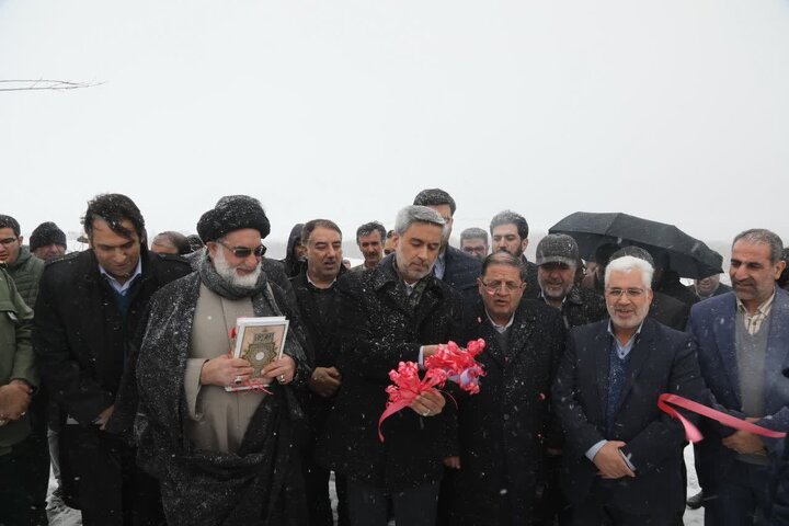 آئین افتتاح فاز اول دریاچه مادر تویسرکان با حضور استاندار همدان