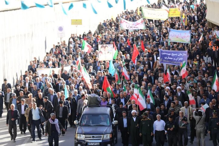 راهپیمایی باشکوه ۲۲ بهمن در استان ایلام