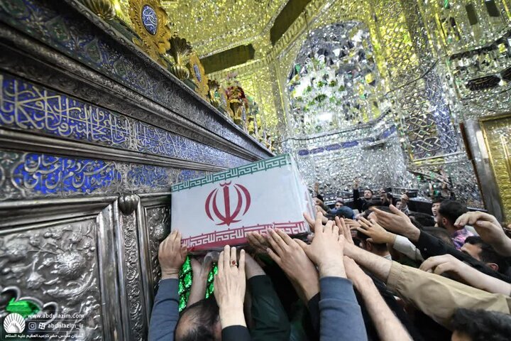 سنگ تمام گذاشتن مردم تهران در تشییع پیکر شهید "جلادتی"