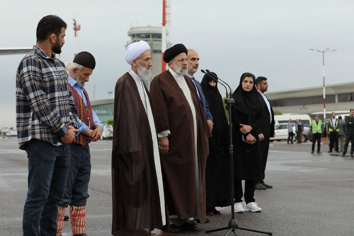 گزارش تصویری ورود دکتر رئیسی به استان مازندران