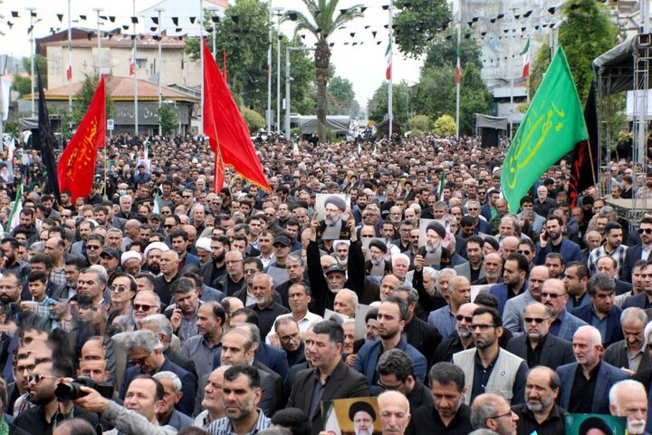 وزیر کشورو استاندار دراجتماع مردم گیلان در پاسداشت شهدای خدمت