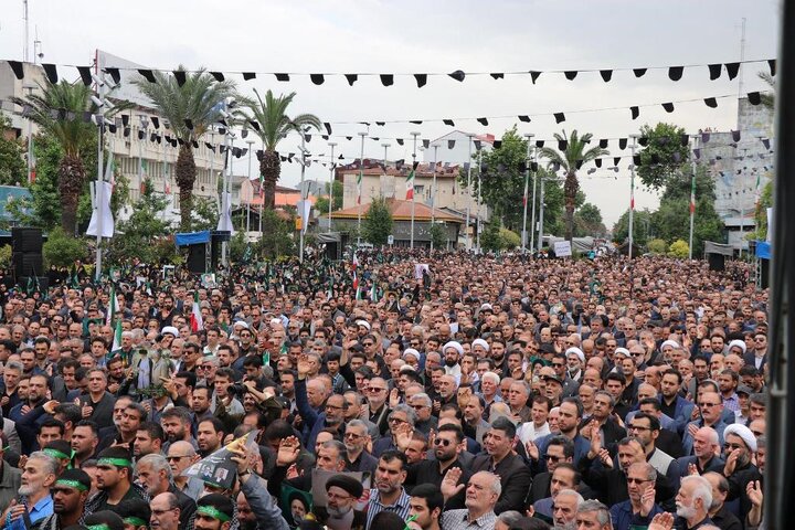 وزیر کشورو استاندار دراجتماع مردم گیلان در پاسداشت شهدای خدمت