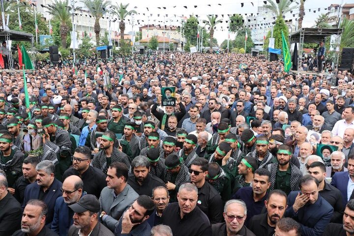 وزیر کشورو استاندار دراجتماع مردم گیلان در پاسداشت شهدای خدمت