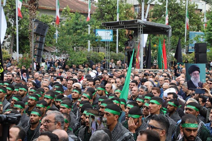 وزیر کشورو استاندار دراجتماع مردم گیلان در پاسداشت شهدای خدمت