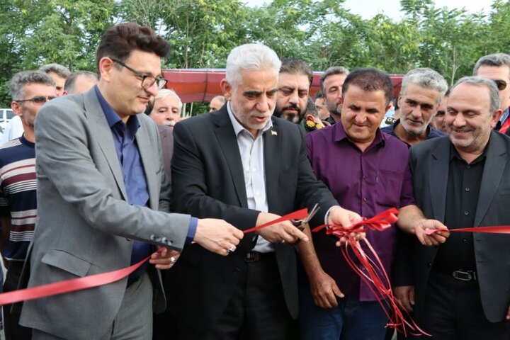 مراسم افتتاح چهار پروژه تجمیعی راهداری و حمل و نقل جاده‌ای در روستای کَلفَت شهرستان فومن با حضور استاندار گیلان