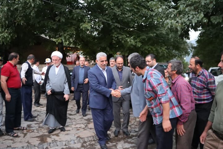 استاندار گیلان در جمع صمیمی مردم روستای کوهستانی ارده رضوانشهر