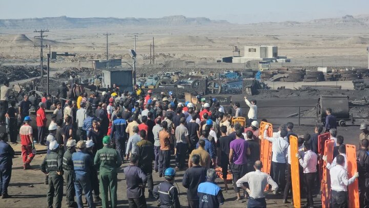 امدادرسانی در معدن زغال‌سنگ طبس