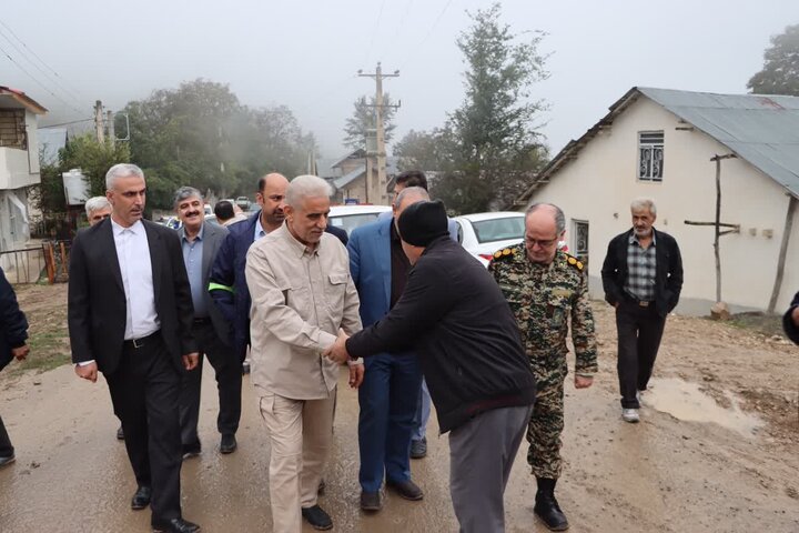 بهره برداری ازپروژه گازرسانی به ۲ روستای گورج و کلامرود شهرستان املش با حضور استاندار گیلان