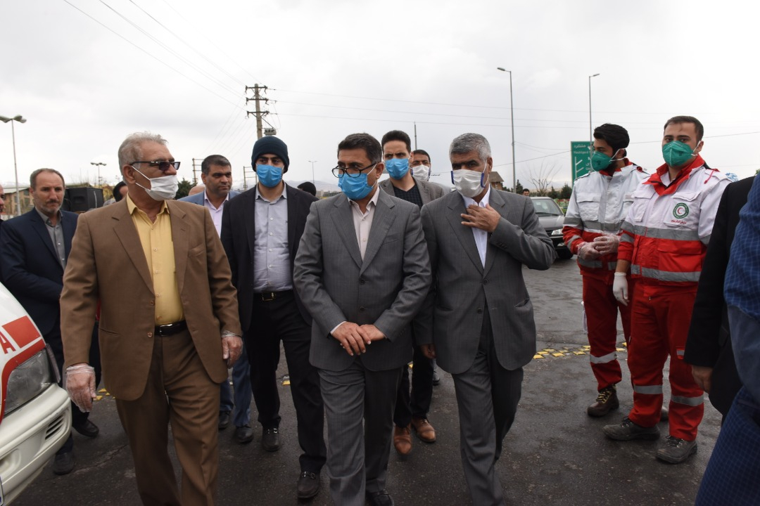 استاندار البرز از مبادی ورودی و خروجی شهرستان ساوجبلاغ دیدن کرد